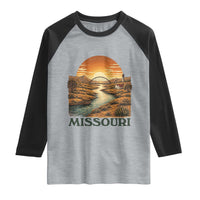 Missouri Outdoors Adventure Raglan Shirt The Show Me State Souvenir