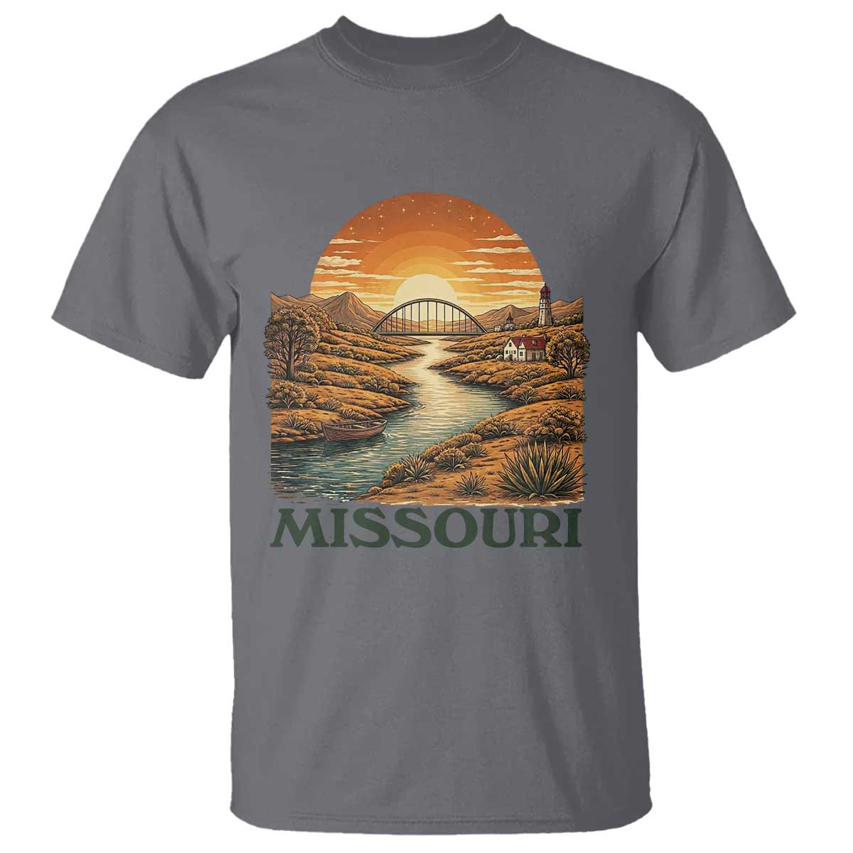 Missouri Outdoors Adventure T Shirt The Show Me State Souvenir