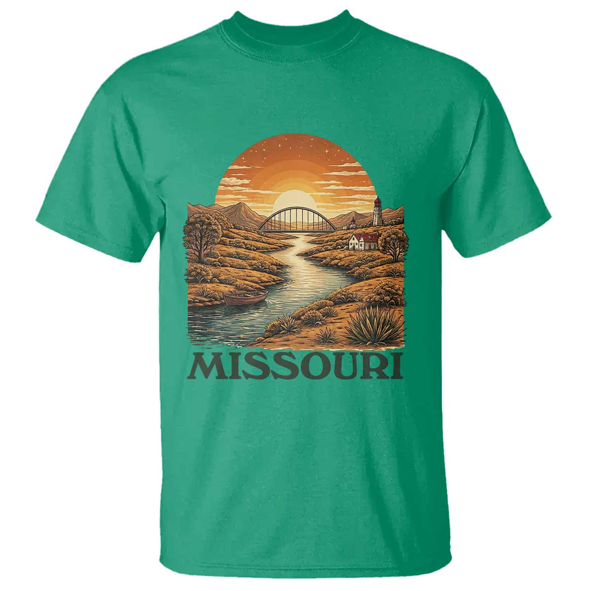 Missouri Outdoors Adventure T Shirt The Show Me State Souvenir