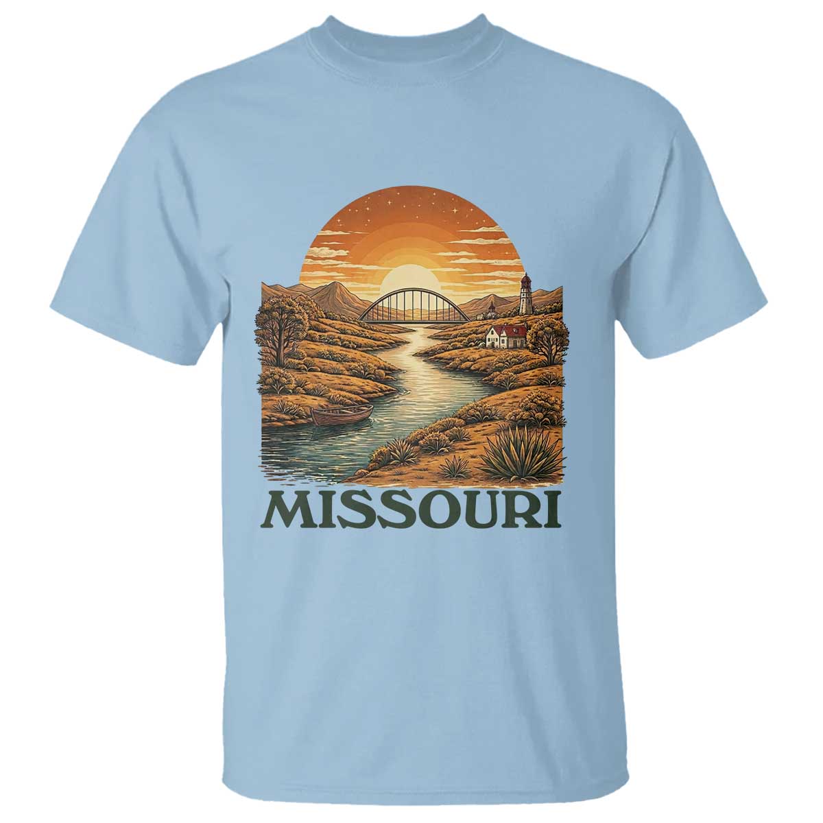 Missouri Outdoors Adventure T Shirt The Show Me State Souvenir