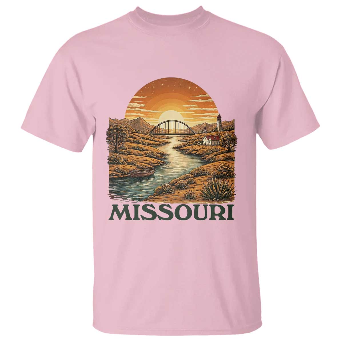 Missouri Outdoors Adventure T Shirt The Show Me State Souvenir