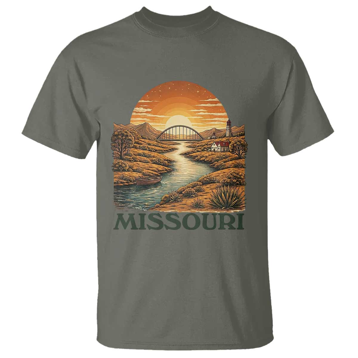 Missouri Outdoors Adventure T Shirt The Show Me State Souvenir