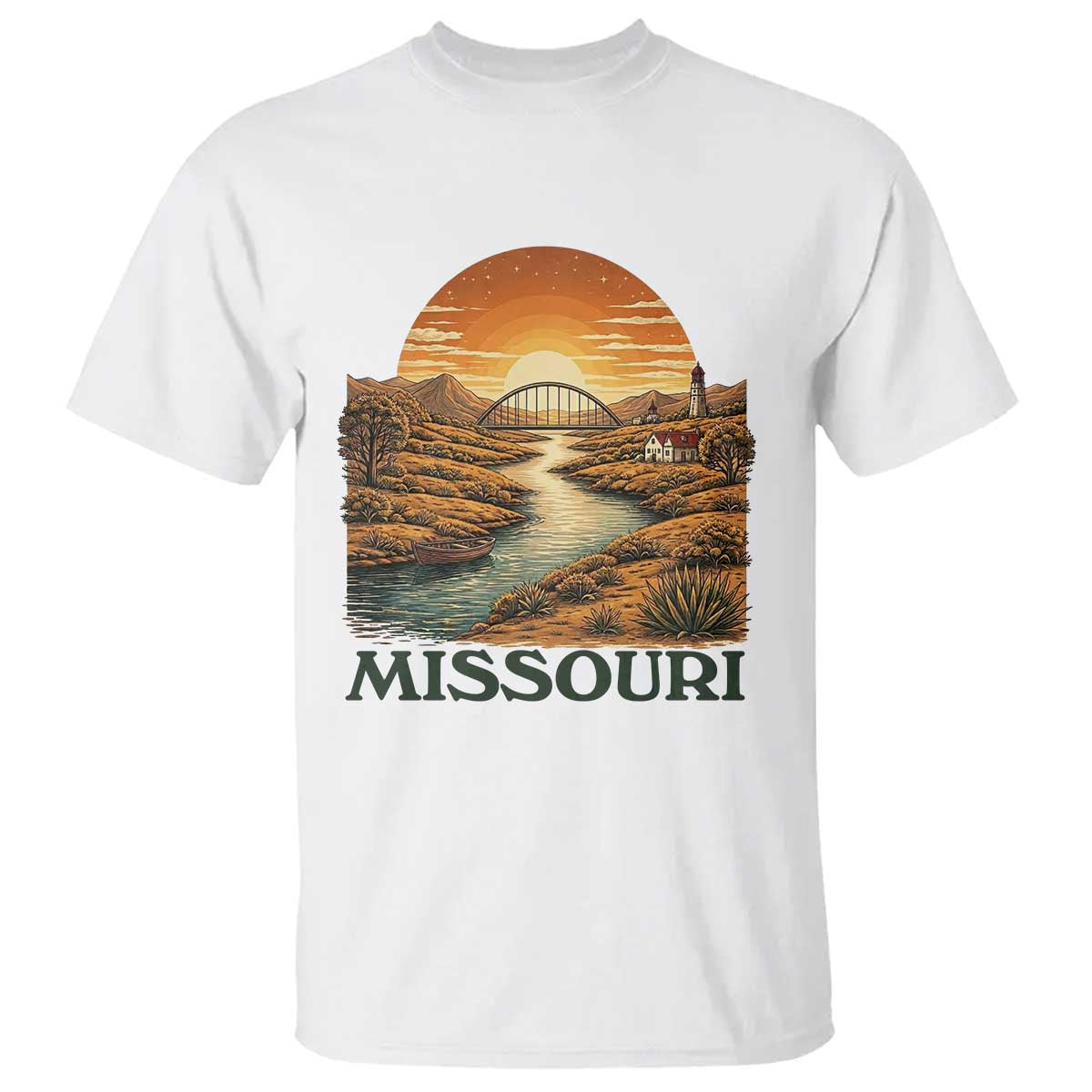 Missouri Outdoors Adventure T Shirt The Show Me State Souvenir