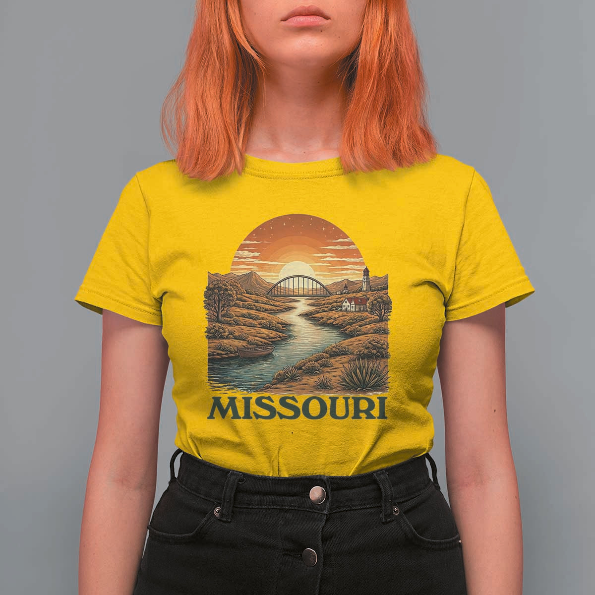Missouri Outdoors Adventure T Shirt For Women The Show Me State Souvenir