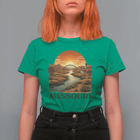 Missouri Outdoors Adventure T Shirt For Women The Show Me State Souvenir