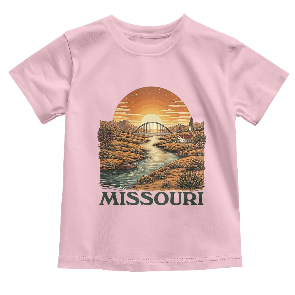 Missouri Outdoors Adventure Toddler T Shirt The Show Me State Souvenir