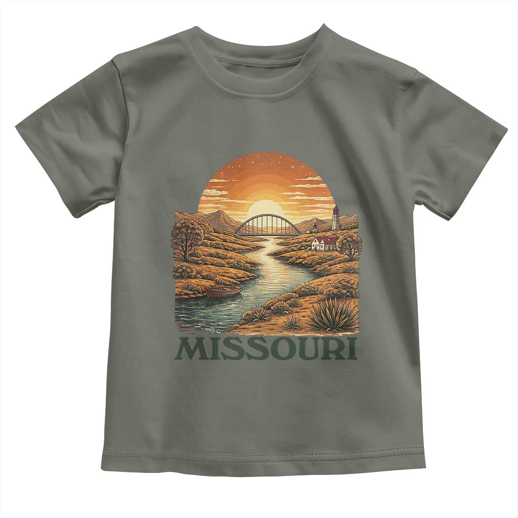 Missouri Outdoors Adventure Toddler T Shirt The Show Me State Souvenir