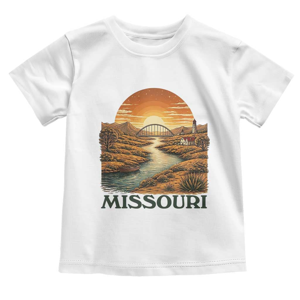 Missouri Outdoors Adventure Toddler T Shirt The Show Me State Souvenir