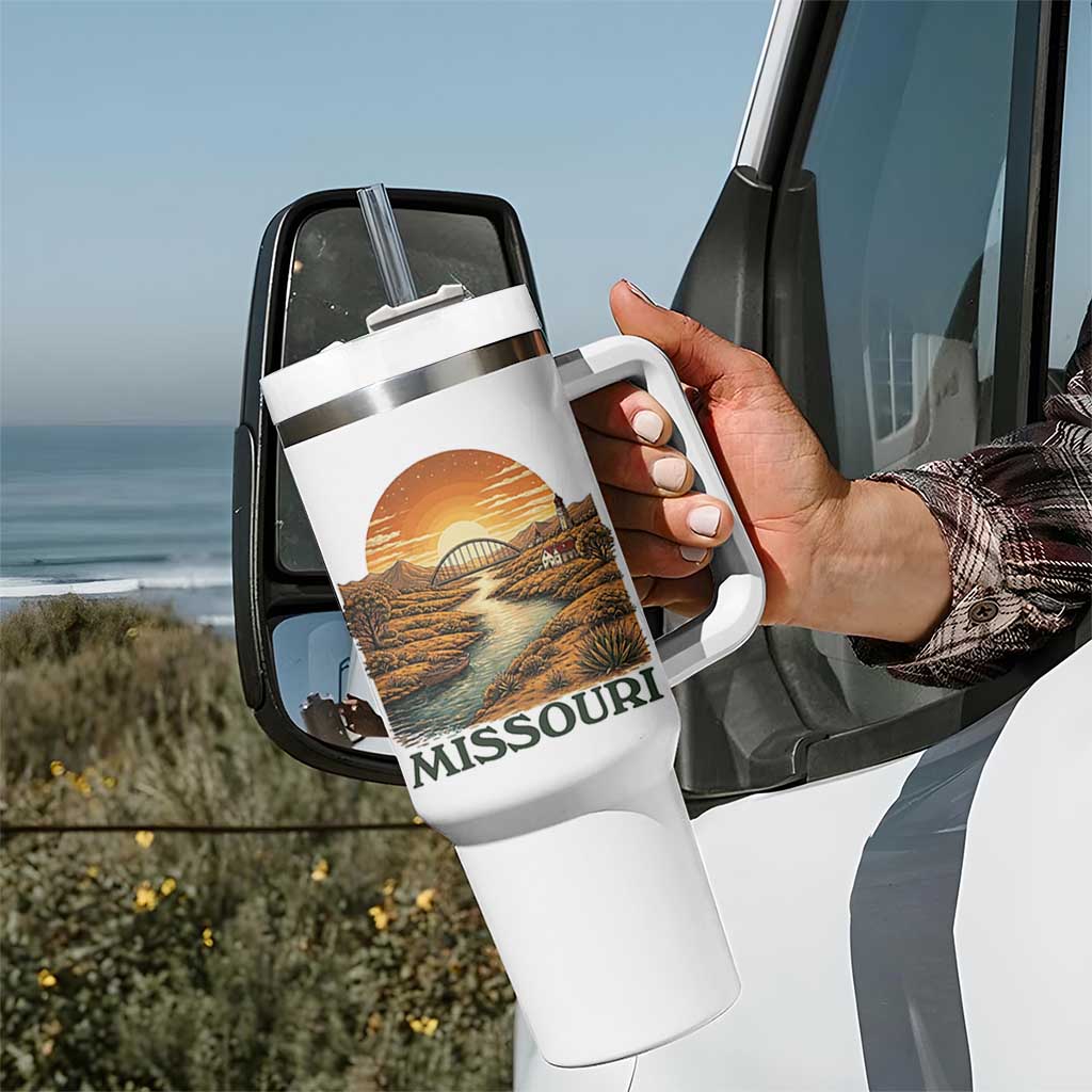 Missouri Outdoors Adventure Tumbler With Handle The Show Me State Souvenir