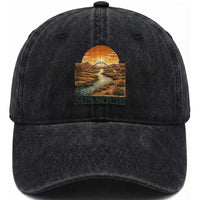 Missouri Outdoors Adventure Washed Cotton Baseball Cap The Show Me State Souvenir