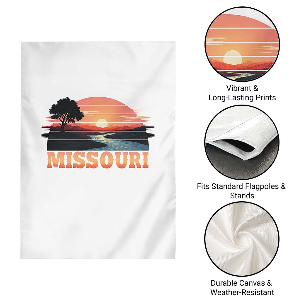 Vintage Missouri Outdoors Garden Flag Midwest Nature Landscape