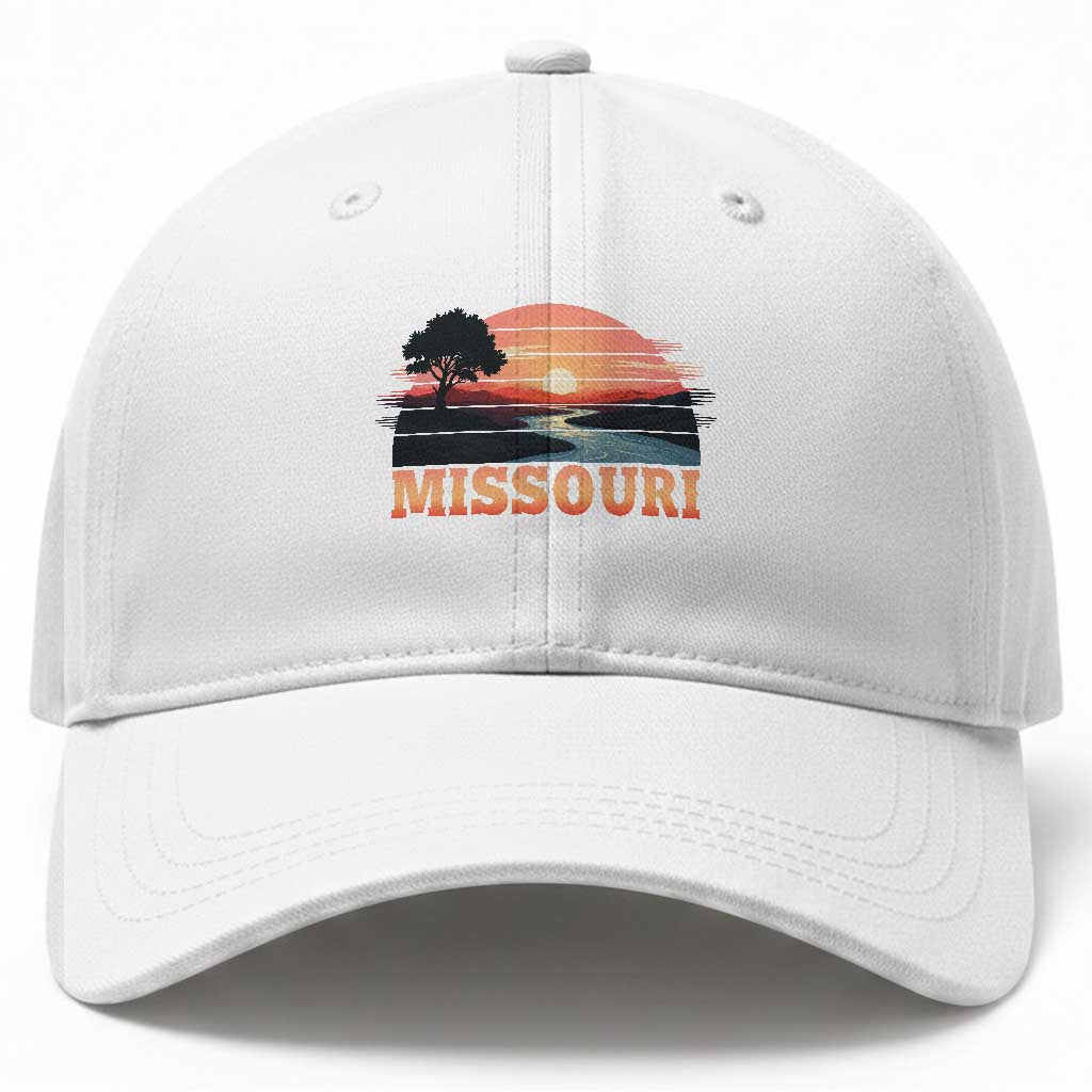 Vintage Missouri Outdoors Baseball Cap Midwest Nature Landscape