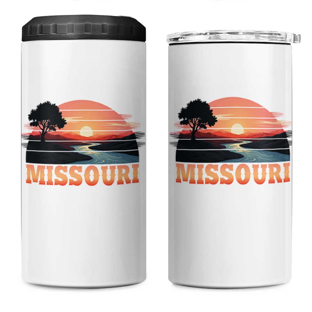 Vintage Missouri Outdoors 4 in 1 Can Cooler Tumbler Midwest Nature Landscape