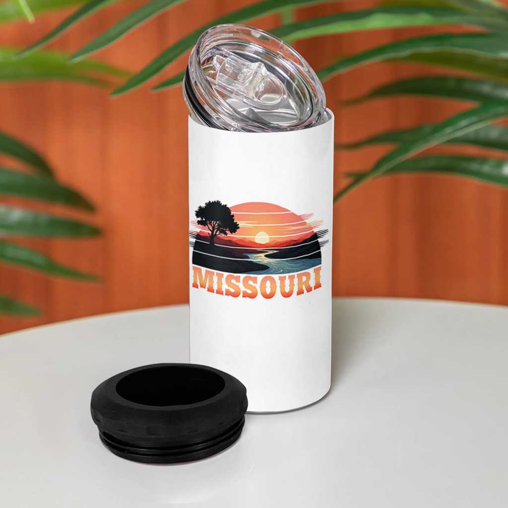 Vintage Missouri Outdoors 4 in 1 Can Cooler Tumbler Midwest Nature Landscape