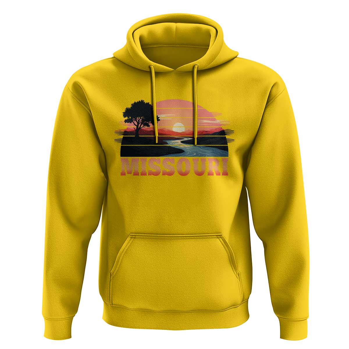 Vintage Missouri Outdoors Hoodie Midwest Nature Landscape