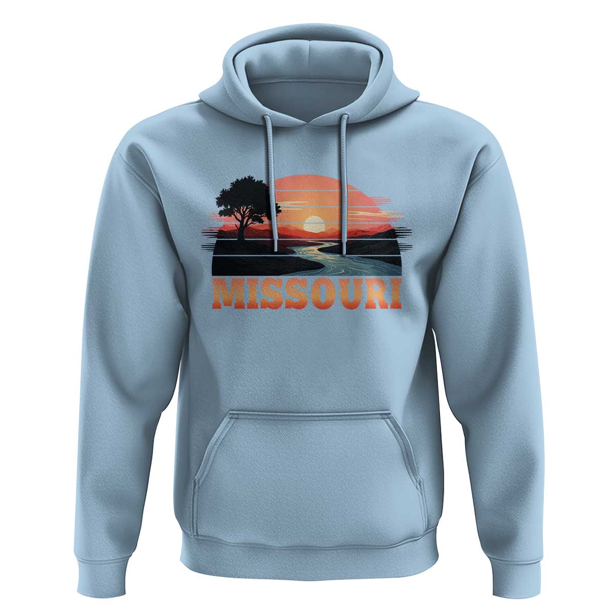 Vintage Missouri Outdoors Hoodie Midwest Nature Landscape