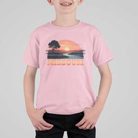 Vintage Missouri Outdoors T Shirt For Kid Midwest Nature Landscape