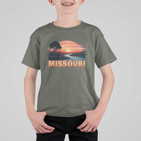 Vintage Missouri Outdoors T Shirt For Kid Midwest Nature Landscape
