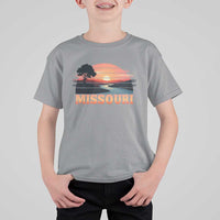 Vintage Missouri Outdoors T Shirt For Kid Midwest Nature Landscape