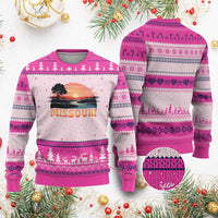 Vintage Missouri Outdoors Ugly Christmas Sweater Midwest Nature Landscape