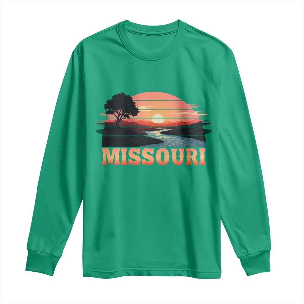 Vintage Missouri Outdoors Long Sleeve Shirt Midwest Nature Landscape