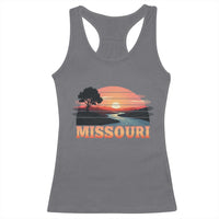 Vintage Missouri Outdoors Racerback Tank Top Midwest Nature Landscape