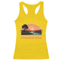 Vintage Missouri Outdoors Racerback Tank Top Midwest Nature Landscape
