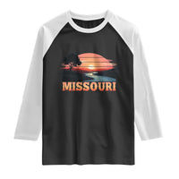 Vintage Missouri Outdoors Raglan Shirt Midwest Nature Landscape