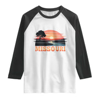 Vintage Missouri Outdoors Raglan Shirt Midwest Nature Landscape