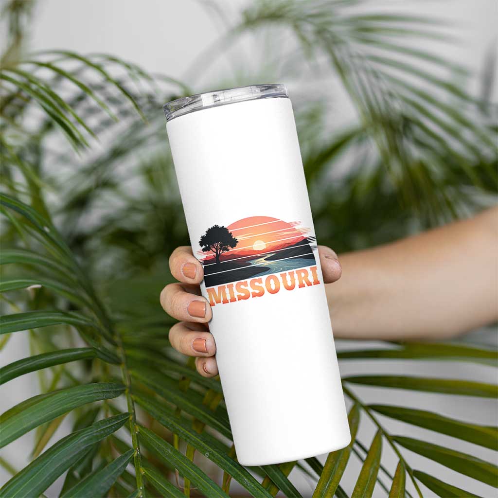 Vintage Missouri Outdoors Skinny Tumbler Midwest Nature Landscape