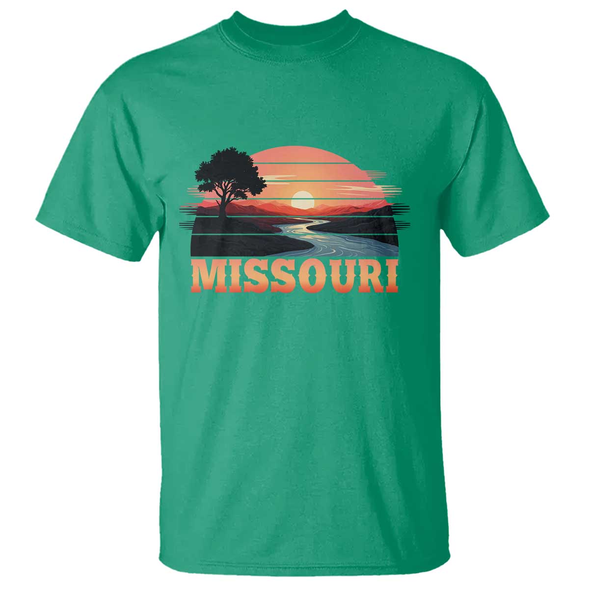 Vintage Missouri Outdoors T Shirt Midwest Nature Landscape