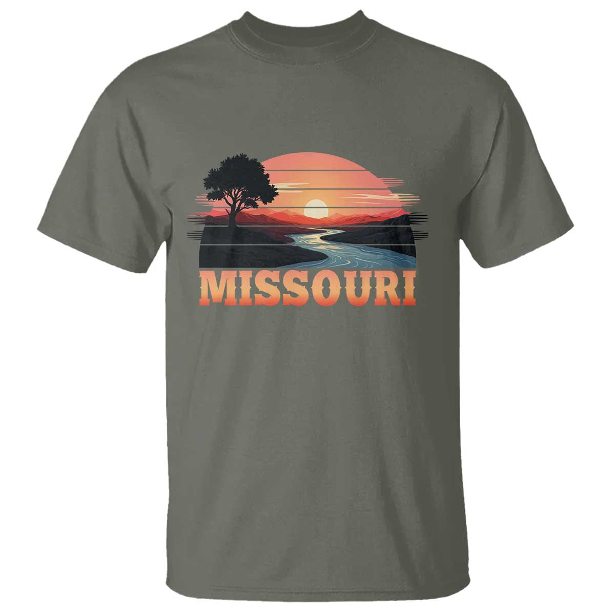 Vintage Missouri Outdoors T Shirt Midwest Nature Landscape
