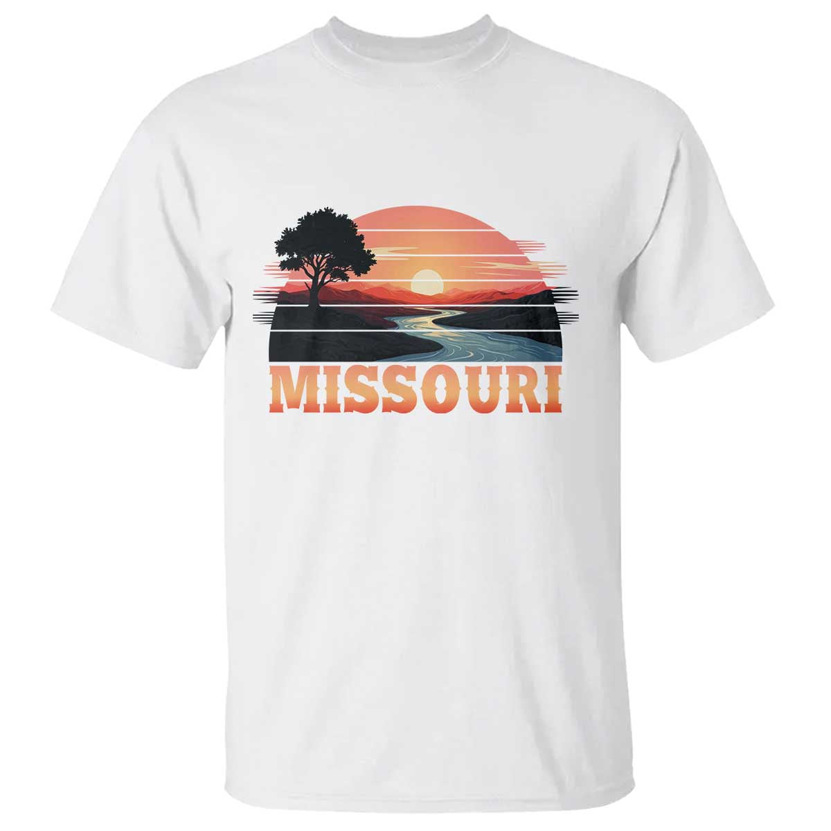 Vintage Missouri Outdoors T Shirt Midwest Nature Landscape