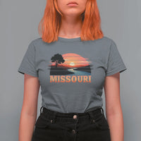 Vintage Missouri Outdoors T Shirt For Women Midwest Nature Landscape
