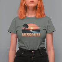 Vintage Missouri Outdoors T Shirt For Women Midwest Nature Landscape