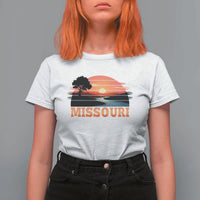 Vintage Missouri Outdoors T Shirt For Women Midwest Nature Landscape
