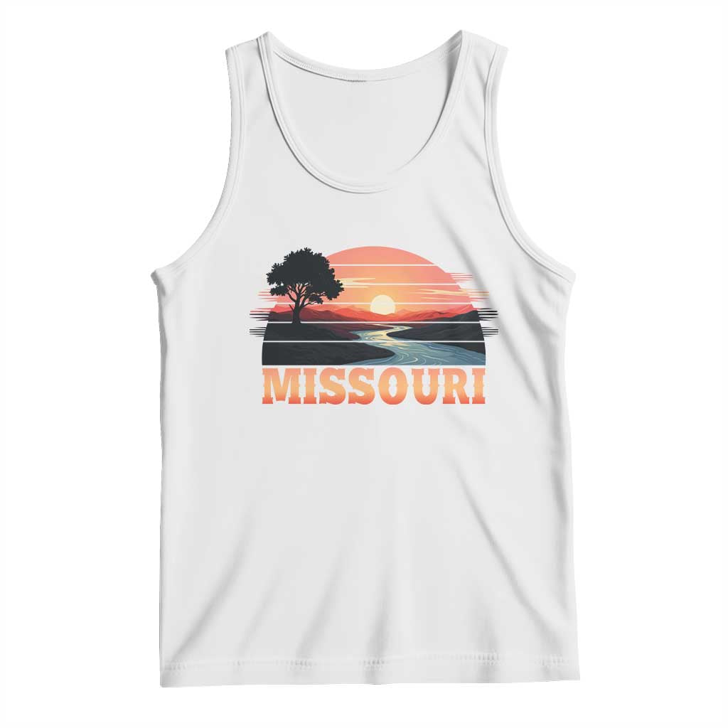 Vintage Missouri Outdoors Tank Top Midwest Nature Landscape