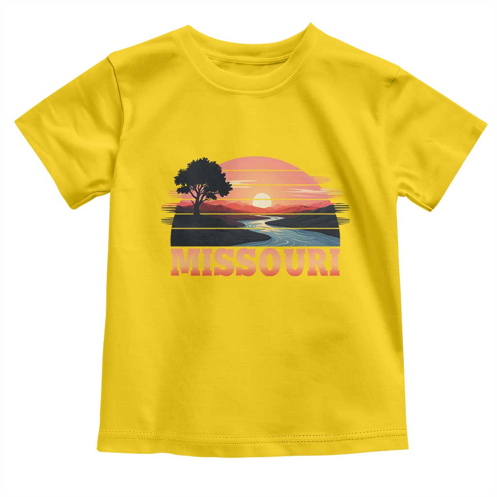 Vintage Missouri Outdoors Toddler T Shirt Midwest Nature Landscape