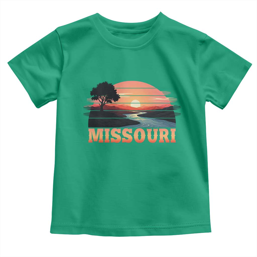 Vintage Missouri Outdoors Toddler T Shirt Midwest Nature Landscape