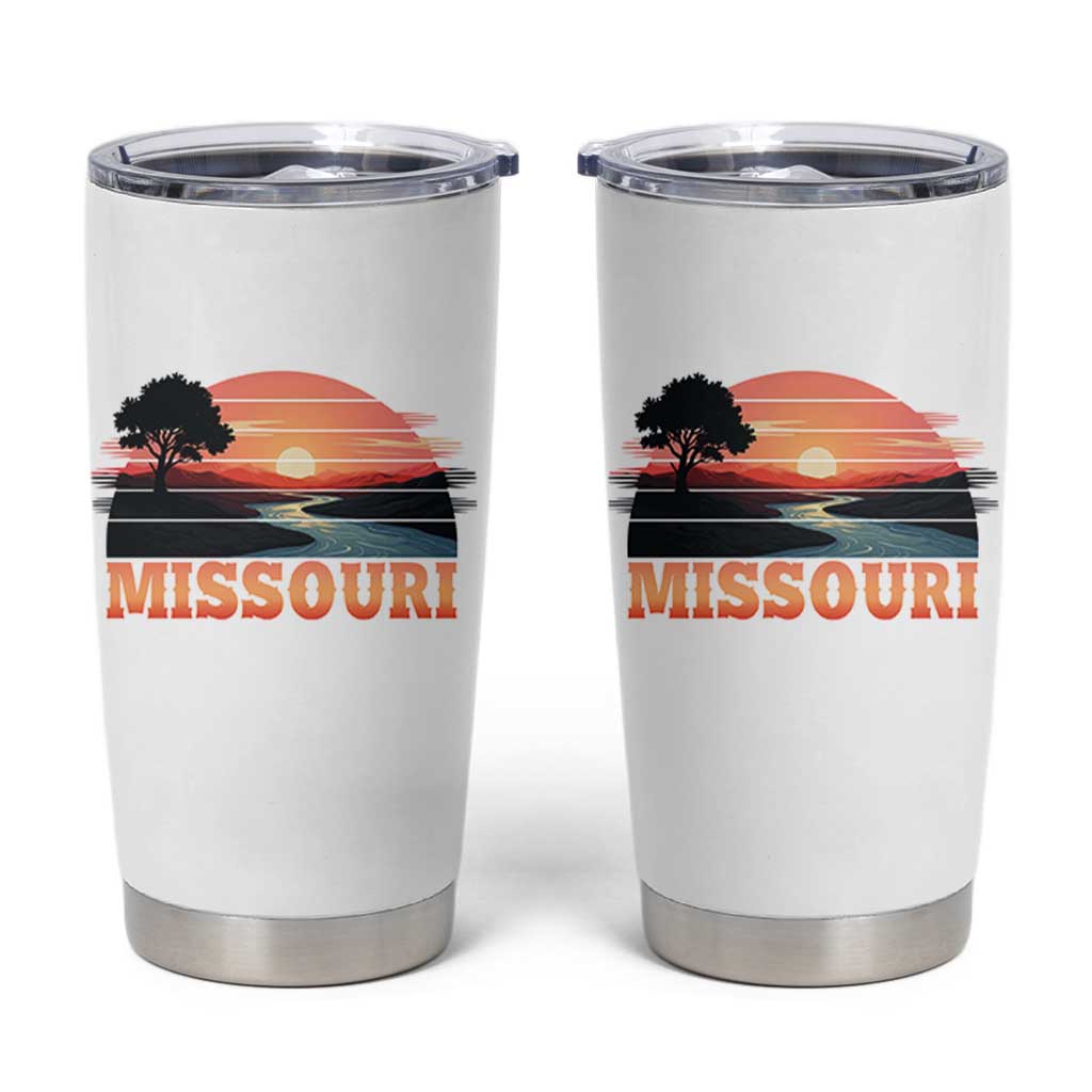 Vintage Missouri Outdoors Tumbler Cup Midwest Nature Landscape