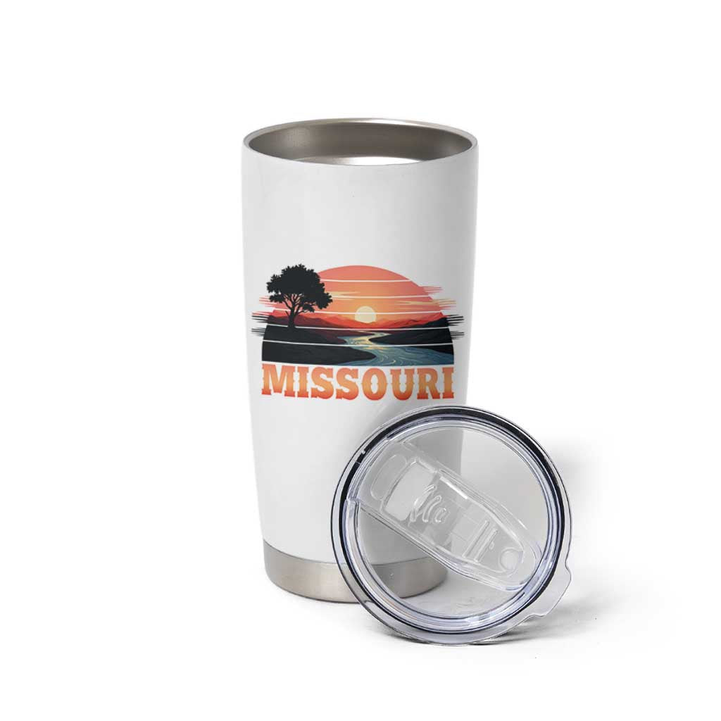 Vintage Missouri Outdoors Tumbler Cup Midwest Nature Landscape