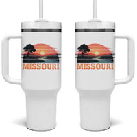Vintage Missouri Outdoors Tumbler With Handle Midwest Nature Landscape