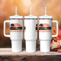 Vintage Missouri Outdoors Tumbler With Handle Midwest Nature Landscape