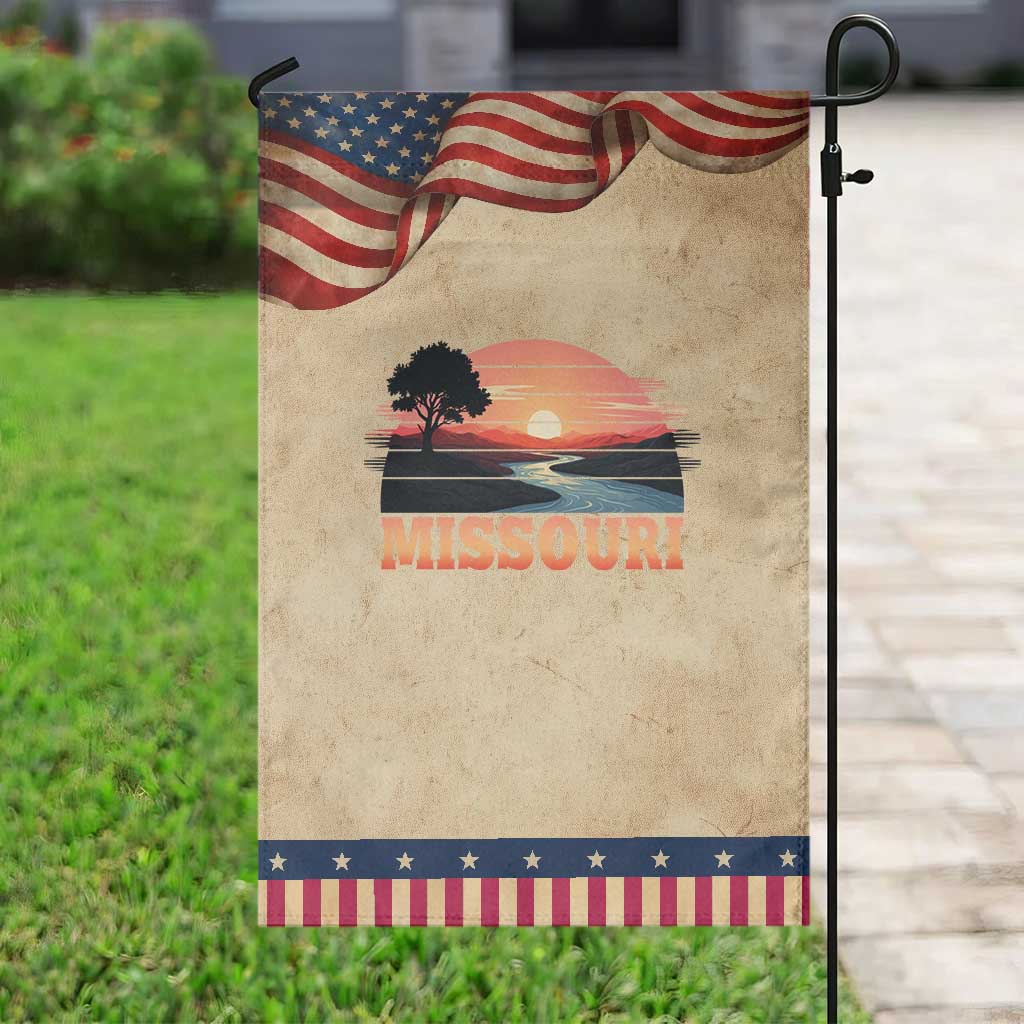 Vintage Missouri Outdoors Garden Flag Midwest Nature Landscape