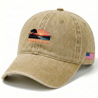 Vintage Missouri Outdoors Washed Cotton Baseball Cap Midwest Nature Landscape