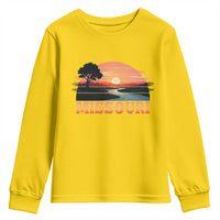 Vintage Missouri Outdoors Youth Sweatshirt Midwest Nature Landscape