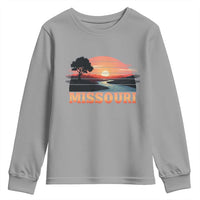 Vintage Missouri Outdoors Youth Sweatshirt Midwest Nature Landscape