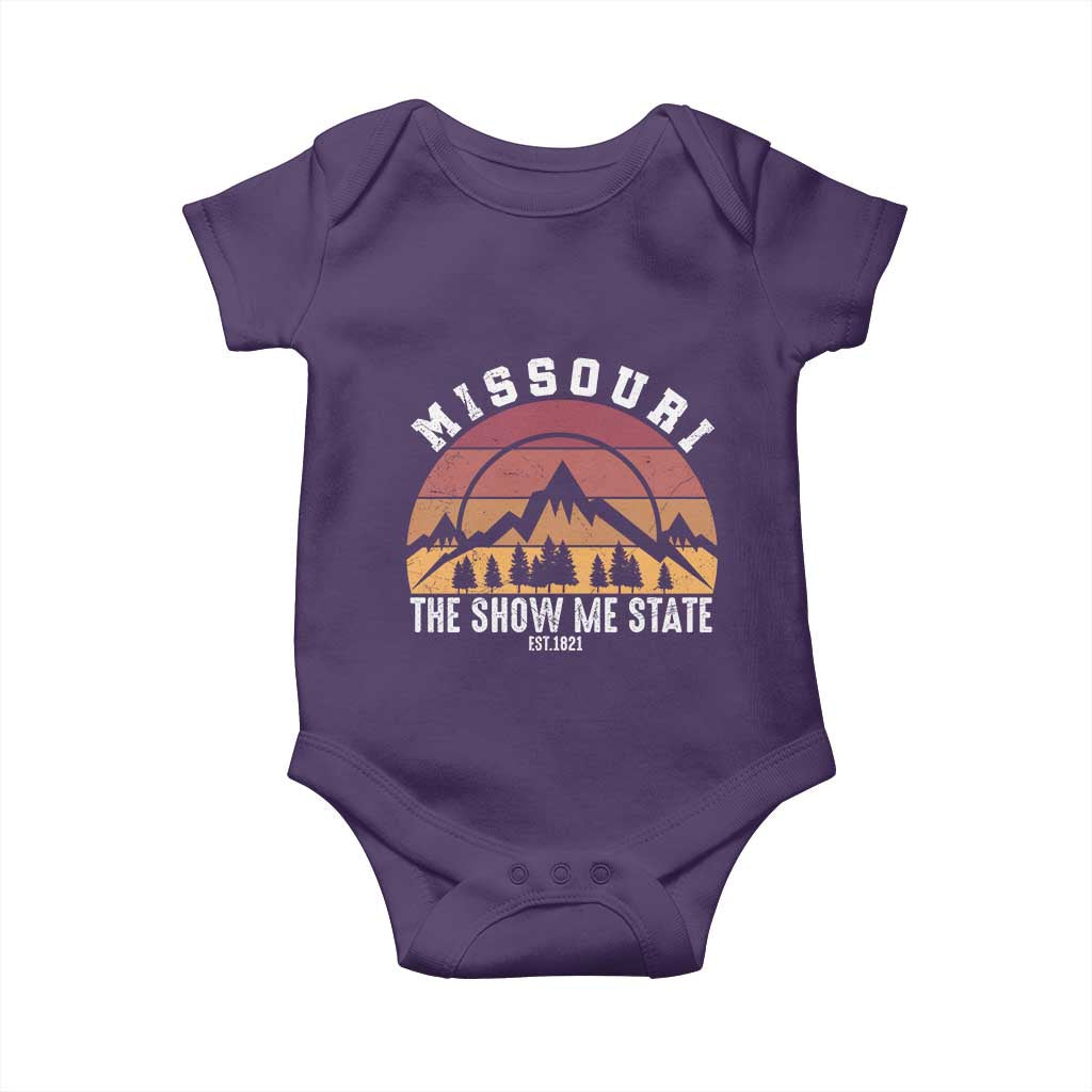 Vintage Missouri Travel Baby Onesie The Show Me State Pride