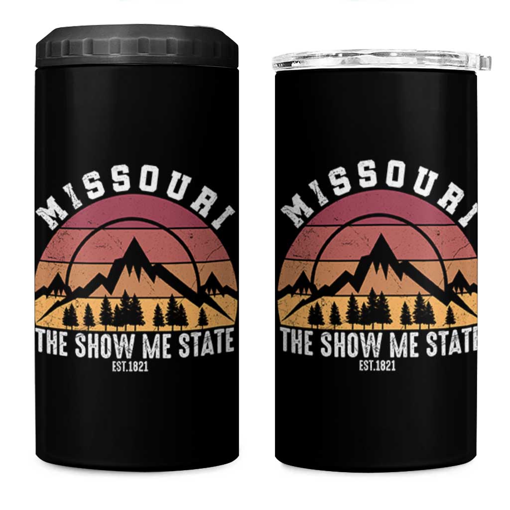 Vintage Missouri Travel 4 in 1 Can Cooler Tumbler The Show Me State Pride