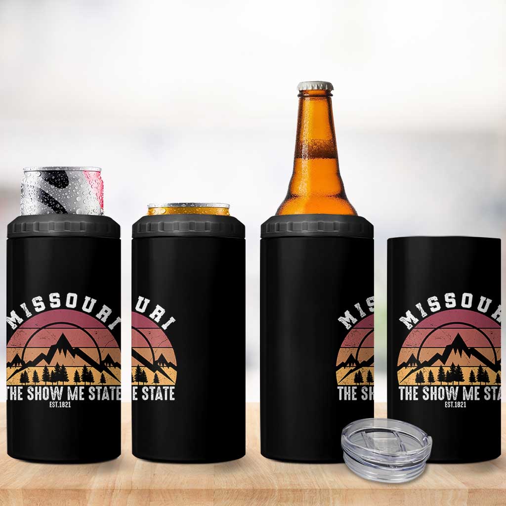 Vintage Missouri Travel 4 in 1 Can Cooler Tumbler The Show Me State Pride